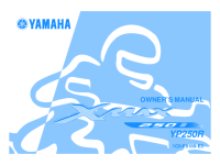 Yamaha XMAX 250 YP250R - Owners manual 2006